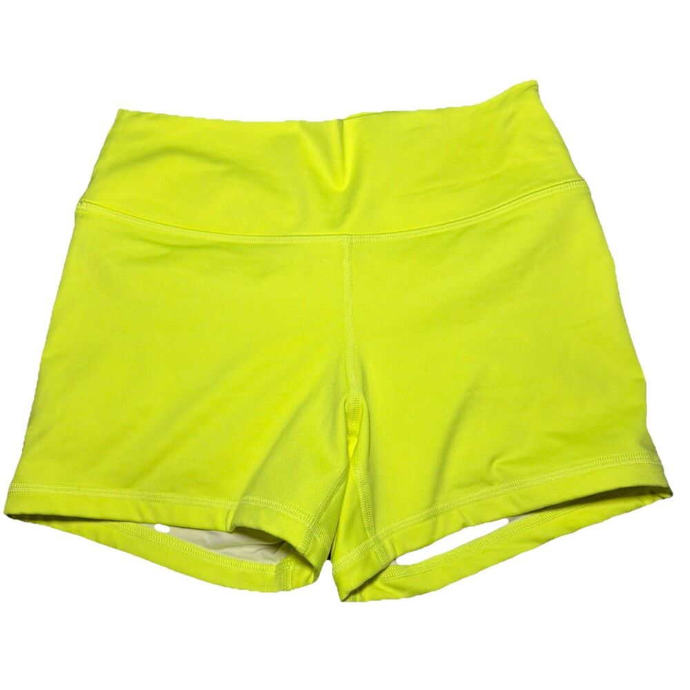 Fleo Original Shorts Neon Yellow Size Medium Gym, Active, Yoga‎